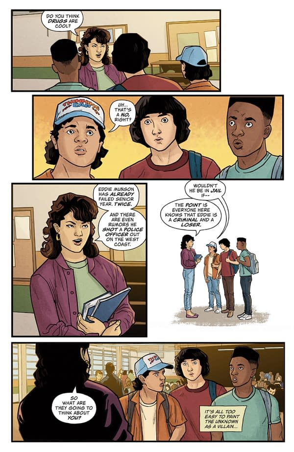 Interior preview page from STRANGER THINGS AND DUNGEONS & DRAGONS: RISE OF HELLFIRE #3 DIANA SOUSA COVER