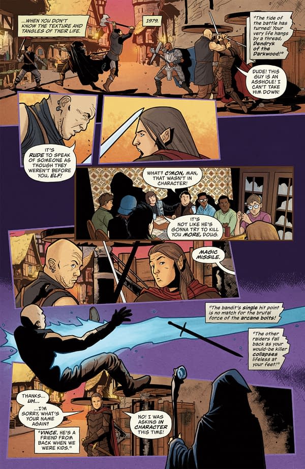 Interior preview page from STRANGER THINGS AND DUNGEONS & DRAGONS: RISE OF HELLFIRE #3 DIANA SOUSA COVER