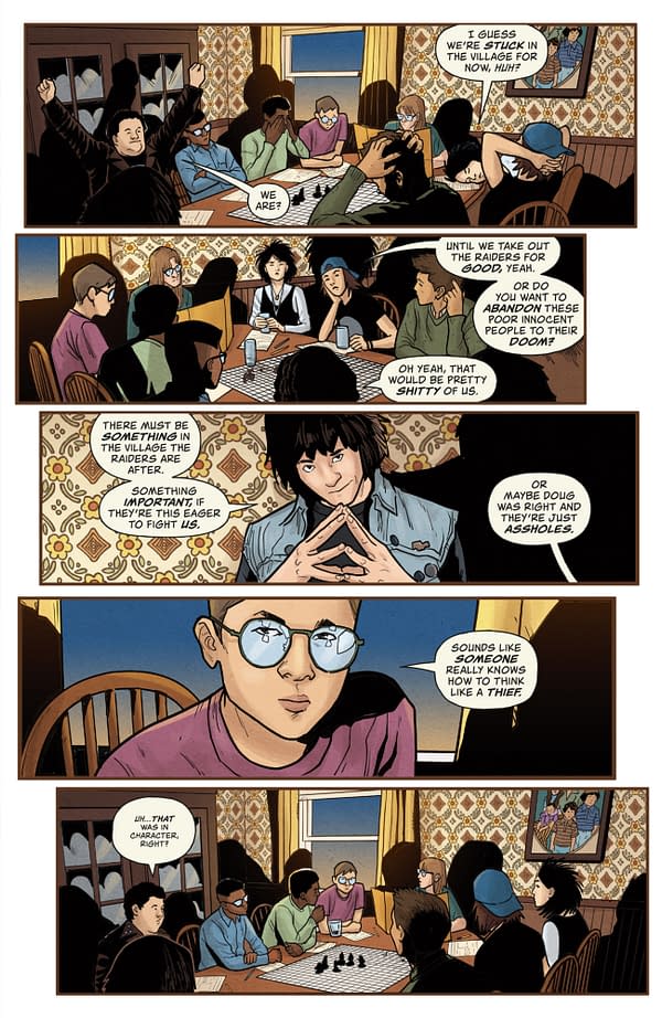Interior preview page from STRANGER THINGS AND DUNGEONS & DRAGONS: RISE OF HELLFIRE #3 DIANA SOUSA COVER