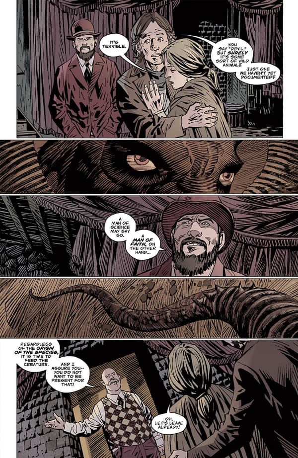 Interior preview page from LET THIS ONE BE A DEVIL #3 BRAD SIMPSON COVER