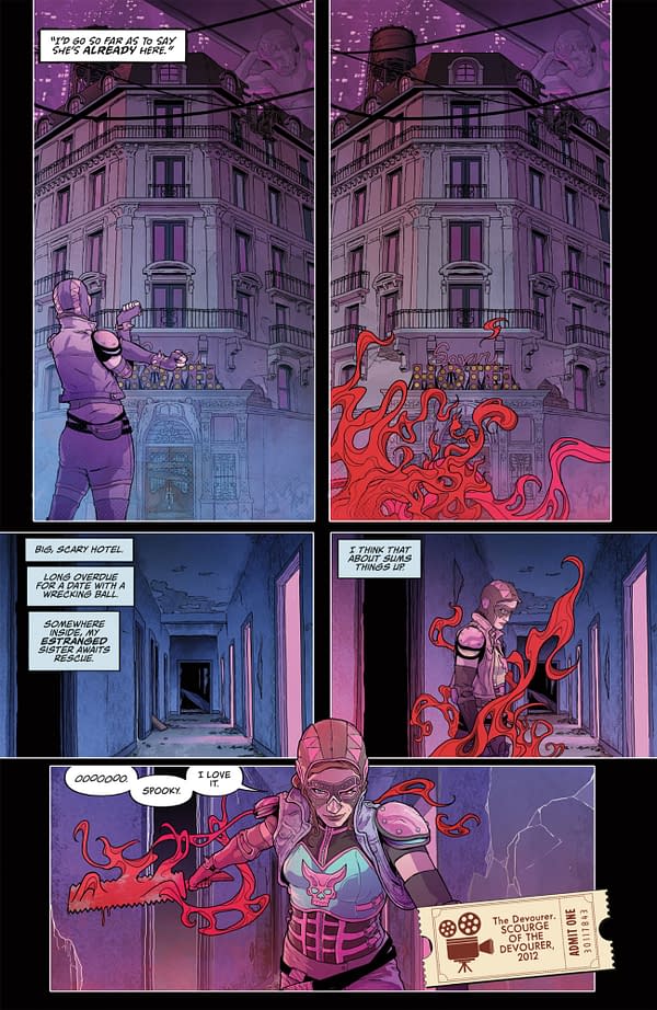 Interior preview page from JUMPSCARE #3 JOSH REED COVER