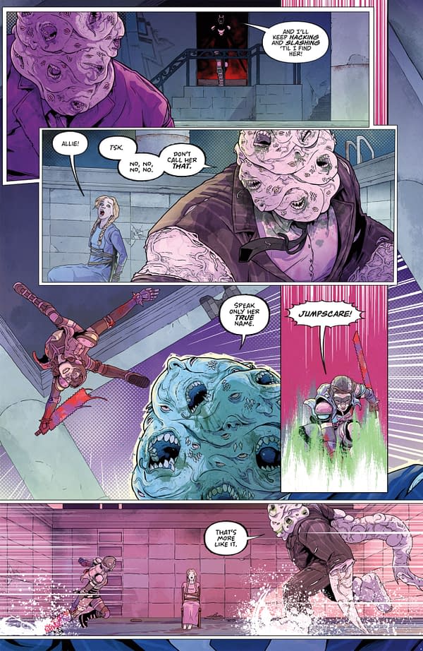 Interior preview page from JUMPSCARE #3 JOSH REED COVER