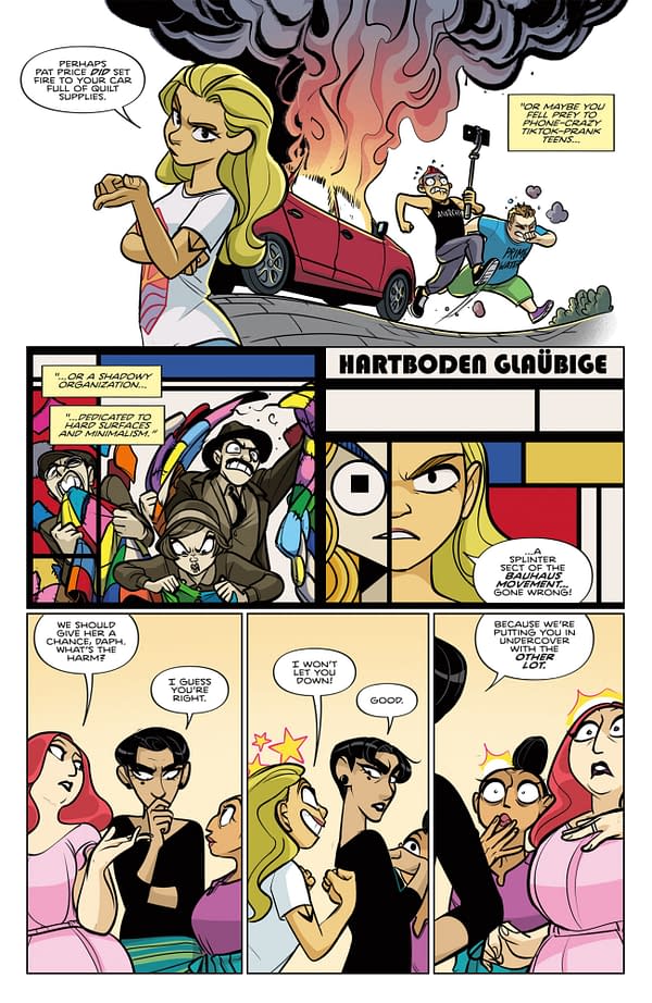 Interior preview page from THE GREAT BRITISH BUMP-OFF: KILL OR BE QUILT #2 JIM CAMPBELL COVER