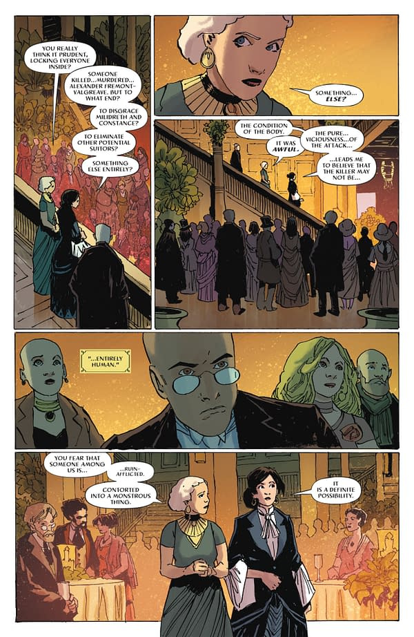 Interior preview page from OUR BRILLIANT RUIN: HORROR AT CRANE MANSION #2 FRANK CVETKOVIC COVER