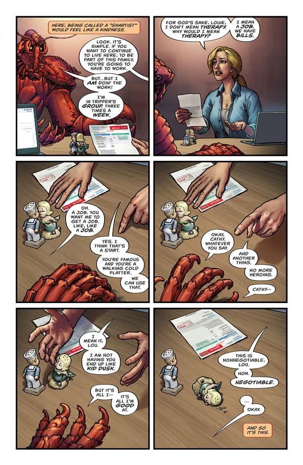 Interior preview page from MINOR THREATS: WELCOME TO TWILIGHT #3 SCOTT HEPBURN COVER