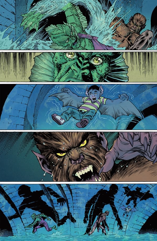 Interior preview page from LOS MONSTRUOS #1 KJ DIAZ COVER