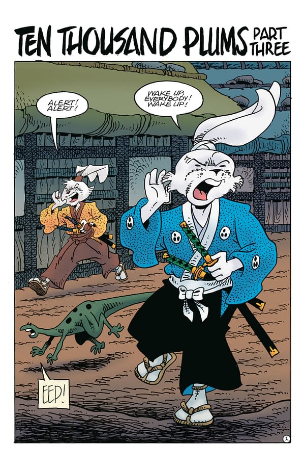 Interior preview page from USAGI YOJIMBO: TEN THOUSAND PLUMS #3 STAN SAKAI COVER