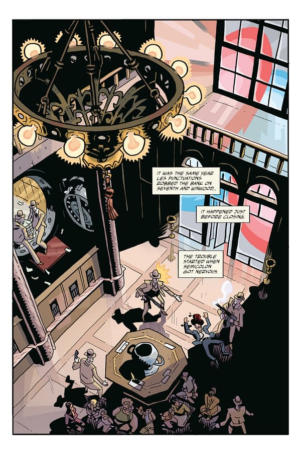 Interior preview page from THE UMBRELLA ACADEMY: PLAN B #1 DAVE STEWART COVER