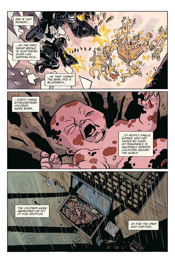 Interior preview page from THE UMBRELLA ACADEMY: PLAN B #1 DAVE STEWART COVER