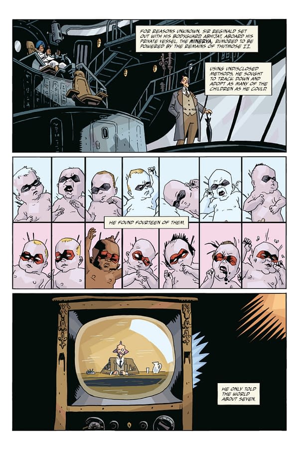 Interior preview page from THE UMBRELLA ACADEMY: PLAN B #1 DAVE STEWART COVER