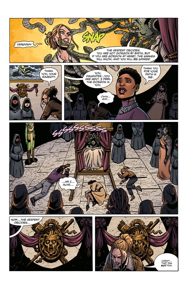 Interior preview page from LADY BALTIMORE: THE DAUGHTERS OF MEDUSA #2 MICHELLE MADSEN COVER