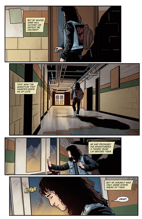 Interior preview page from STRANGER THINGS/DUNGEONS & DRAGONS: RISE OF HELLFIRE #4 DIANA SOUSA COVER