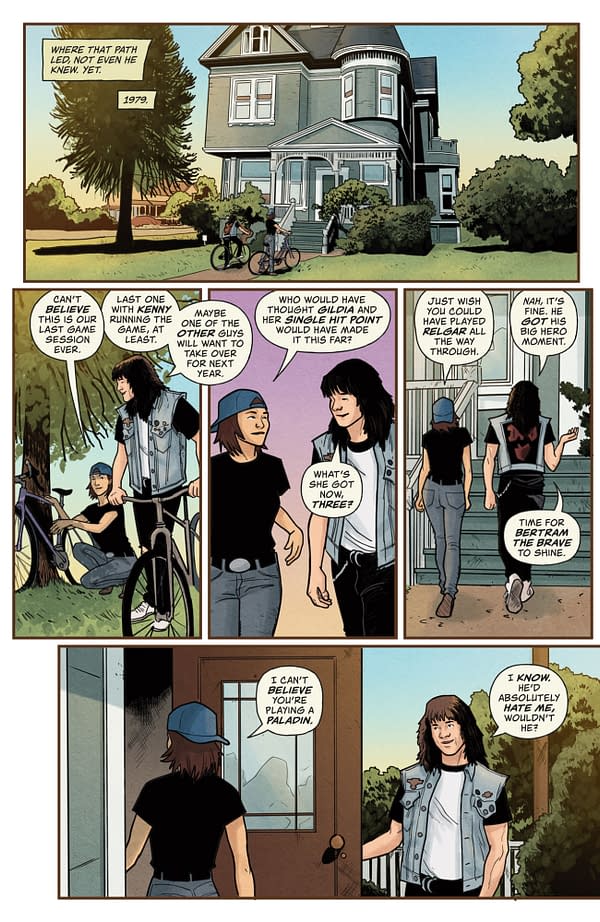 Interior preview page from STRANGER THINGS/DUNGEONS & DRAGONS: RISE OF HELLFIRE #4 DIANA SOUSA COVER