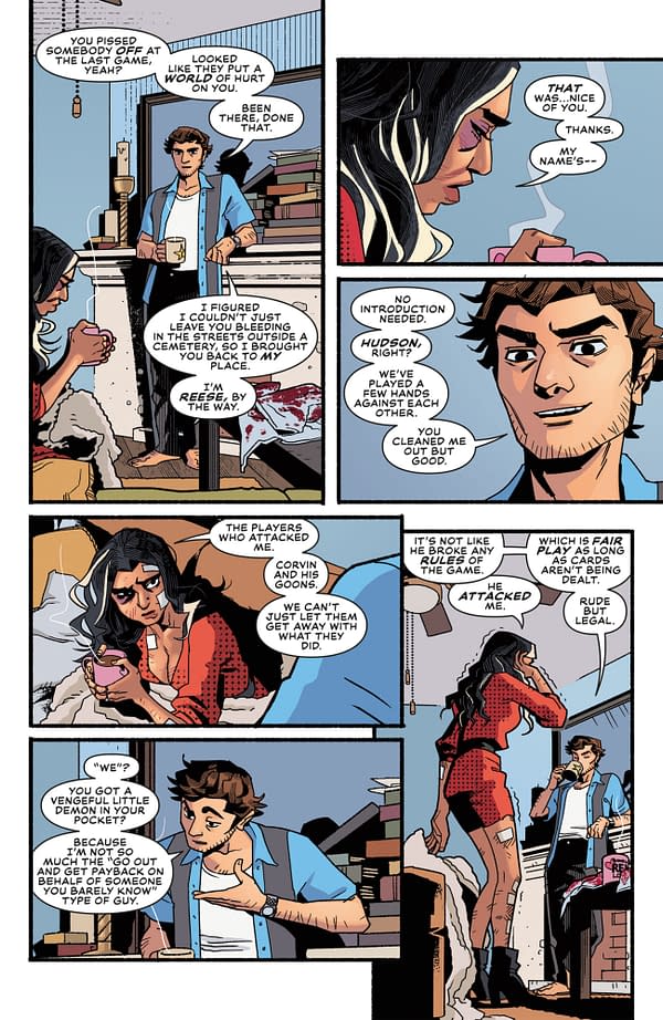 Interior preview page from ARCANA ROYALE #2 JOSH REED COVER
