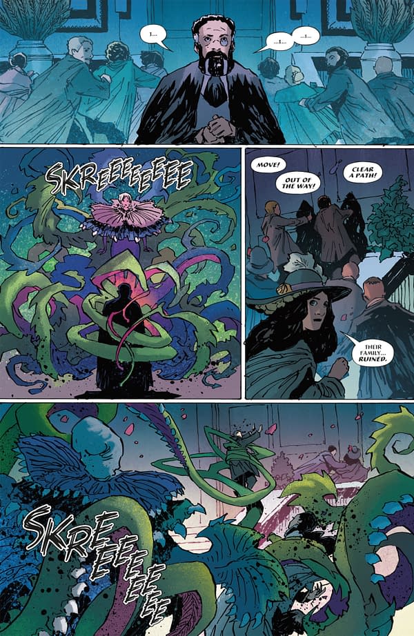 Interior preview page from OUR BRILLIANT RUIN: HORROR AT CRANE MANSION #3 FRANK CVETKOVIC COVER