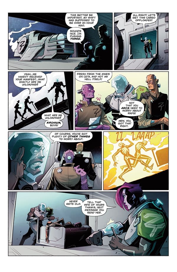 Interior preview page from ARCBOUND #5 RYAN SMALLMAN COVER