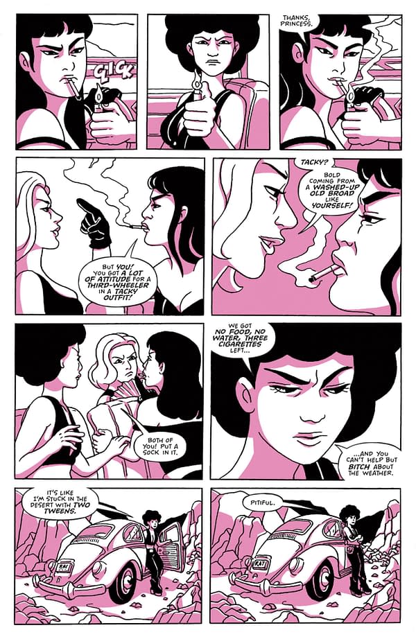 Interior preview page from TRAMPS OF THE APOCALYPSE #1 FRANK CVETKOVIC COVER