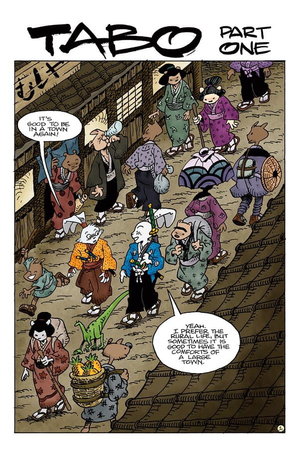 Interior preview page from USAGI YOJIMBO: TEN THOUSAND PLUMS #4 EMI FUJII COVER
