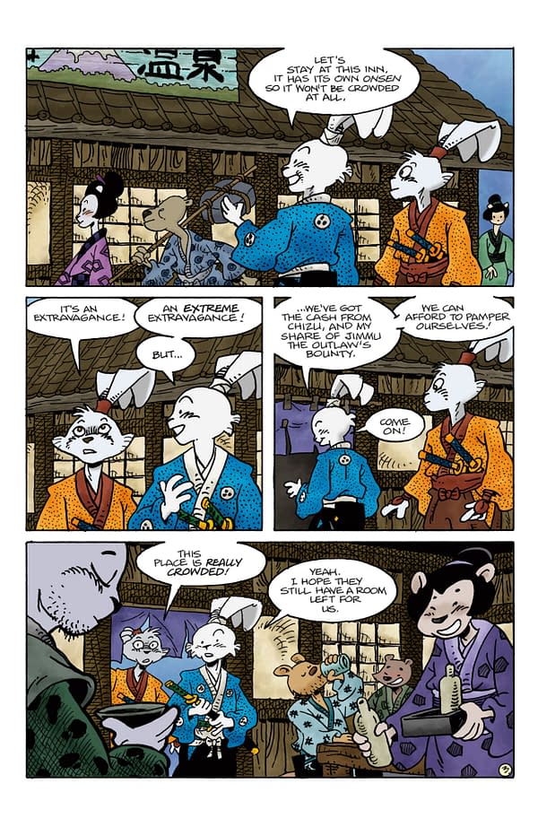 Interior preview page from USAGI YOJIMBO: TEN THOUSAND PLUMS #4 EMI FUJII COVER