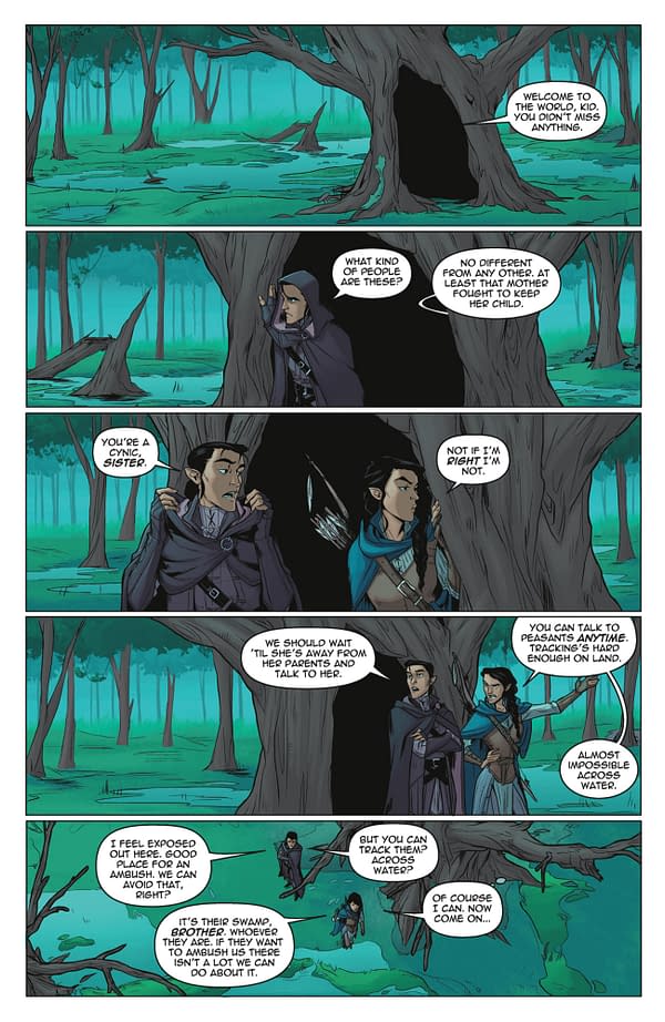 Interior preview page from CRITICAL ROLE: VOX MACHINA ORIGINS I #1 CHRIS NORTHROP COVER