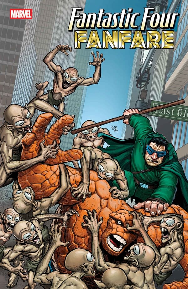 Cover image for FANTASTIC FOUR FANFARE #2 E.J. SU BRING ON THE BAD GUYS VARIANT