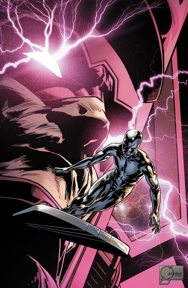 Cover image for DEATH OF THE SILVER SURFER #1 JOE QUESADA VIRGIN VARIANT