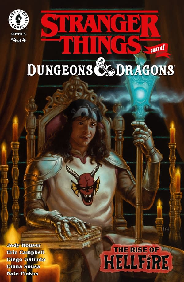 Cover image for STRANGER THINGS/DUNGEONS & DRAGONS: RISE OF HELLFIRE #4 DIANA SOUSA COVER