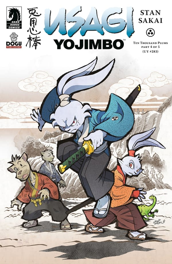 Cover image for Usagi Yojimbo: Ten Thousand Plums #4 (CVR B) (Hitoshi Ariga)