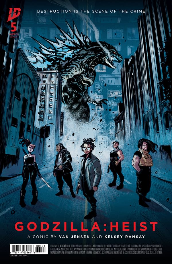 Cover image for Godzilla: Heist #5 Variant B (Tunica Movie Poster Variant)