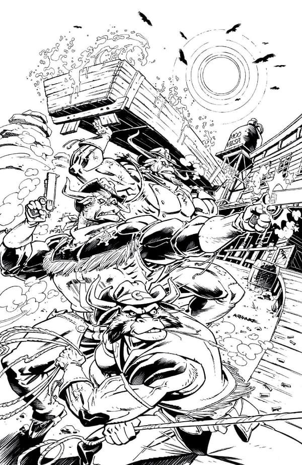 Cover image for WILD WEST COW BOYS OF MOO MESA #1 (OF 4) CVR I 50 COPY INC K