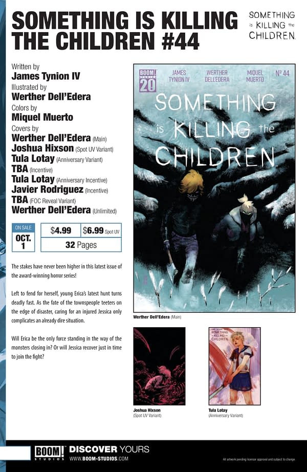 Boom Studios October 2025