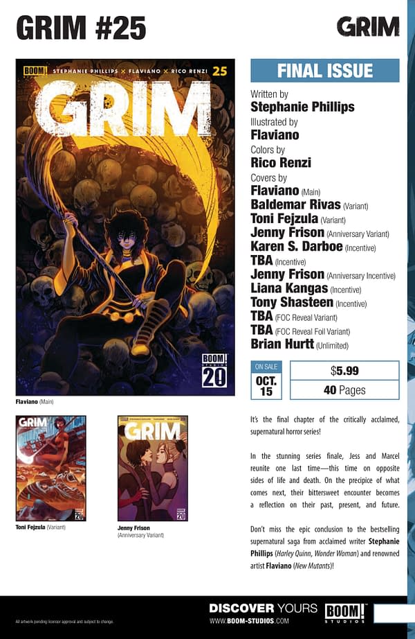 Boom Studios October 2025
