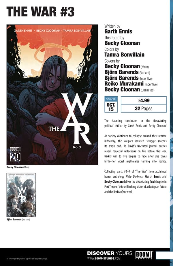 Boom Studios October 2025