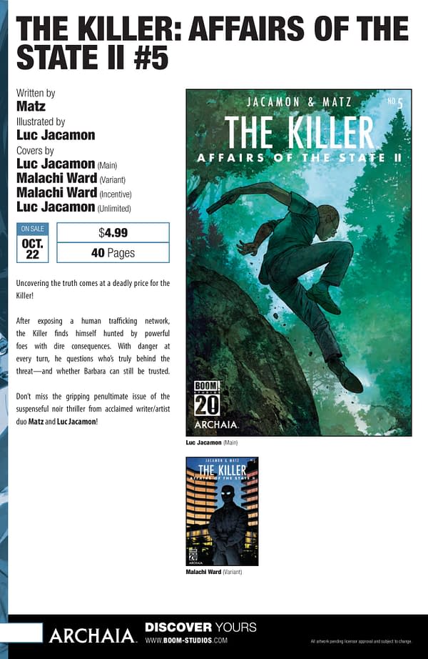 Boom Studios October 2025