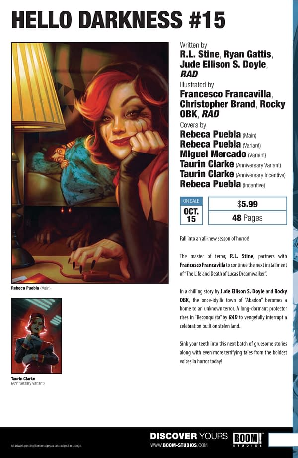 Boom Studios October 2025