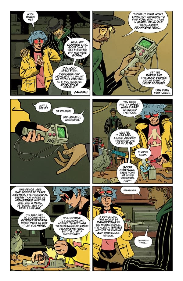 Interior preview page from CHRISTOPHER CHAOS: CHILDREN OF THE NIGHT #2 MIQUEL MUERTO COVER