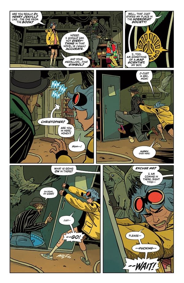 Interior preview page from CHRISTOPHER CHAOS: CHILDREN OF THE NIGHT #2 MIQUEL MUERTO COVER