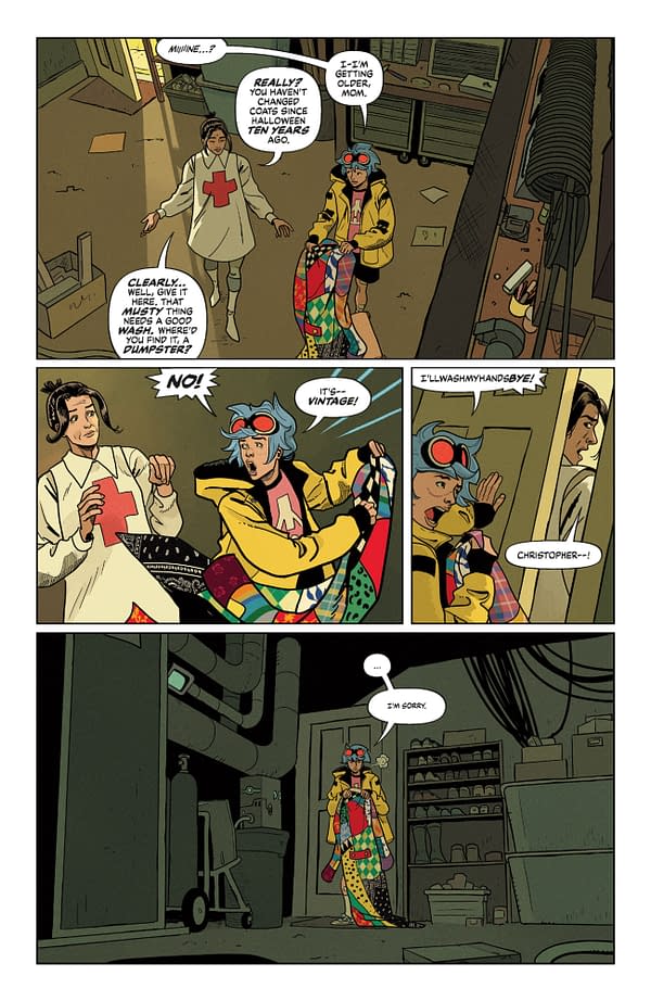 Interior preview page from CHRISTOPHER CHAOS: CHILDREN OF THE NIGHT #2 MIQUEL MUERTO COVER