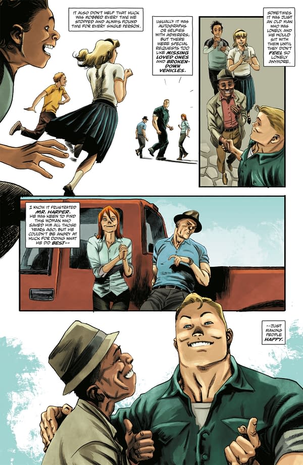 Interior preview page from HUCK: BIG BAD WORLD #3 CLEM ROBINS COVER