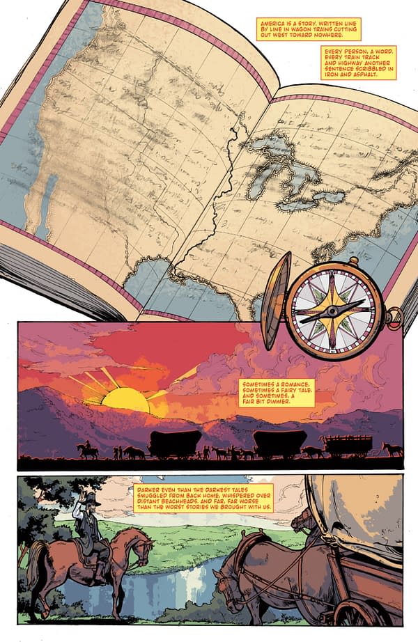 Interior preview page from TEXARCANUM #1 MICHAEL HEISLER COVER