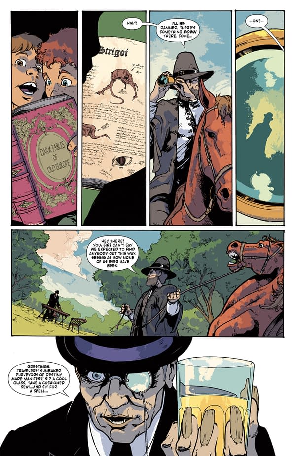 Interior preview page from TEXARCANUM #1 MICHAEL HEISLER COVER
