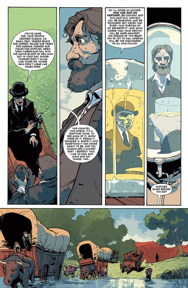Interior preview page from TEXARCANUM #1 MICHAEL HEISLER COVER