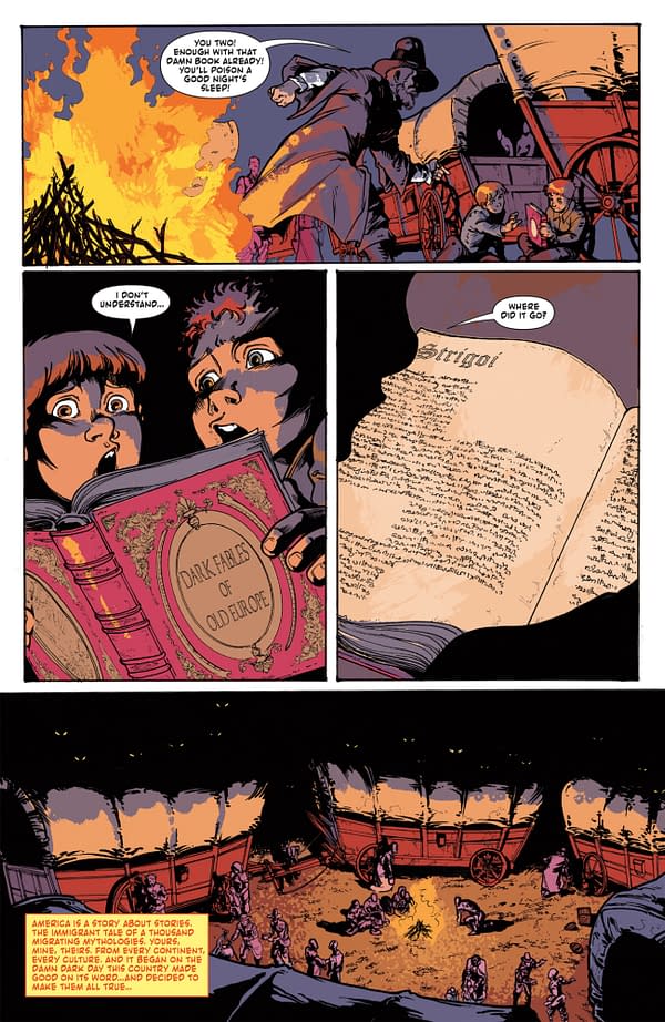 Interior preview page from TEXARCANUM #1 MICHAEL HEISLER COVER