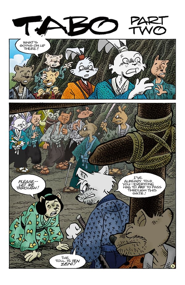 Interior preview page from USAGI YOJIMBO: TEN THOUSAND PLUMS #5 STAN SAKAI COVER