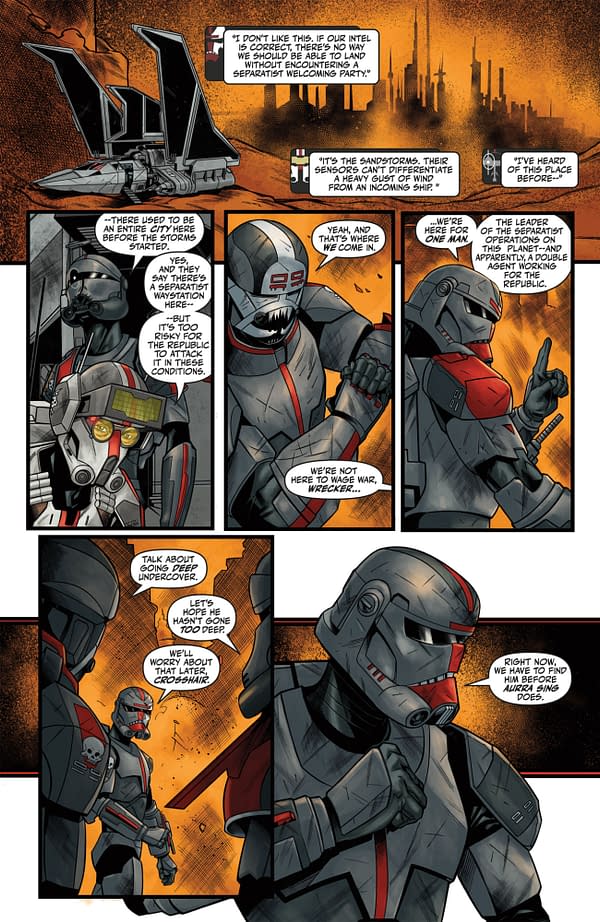 Interior preview page from STAR WARS: HYPERSPACE STORIES: THE BAD BATCH: GHOST AGENTS #5 MICHAEL ATIYEH COVER