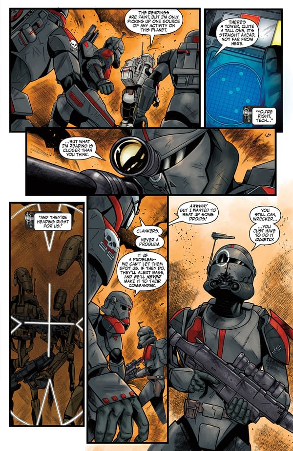 Interior preview page from STAR WARS: HYPERSPACE STORIES: THE BAD BATCH: GHOST AGENTS #5 MICHAEL ATIYEH COVER