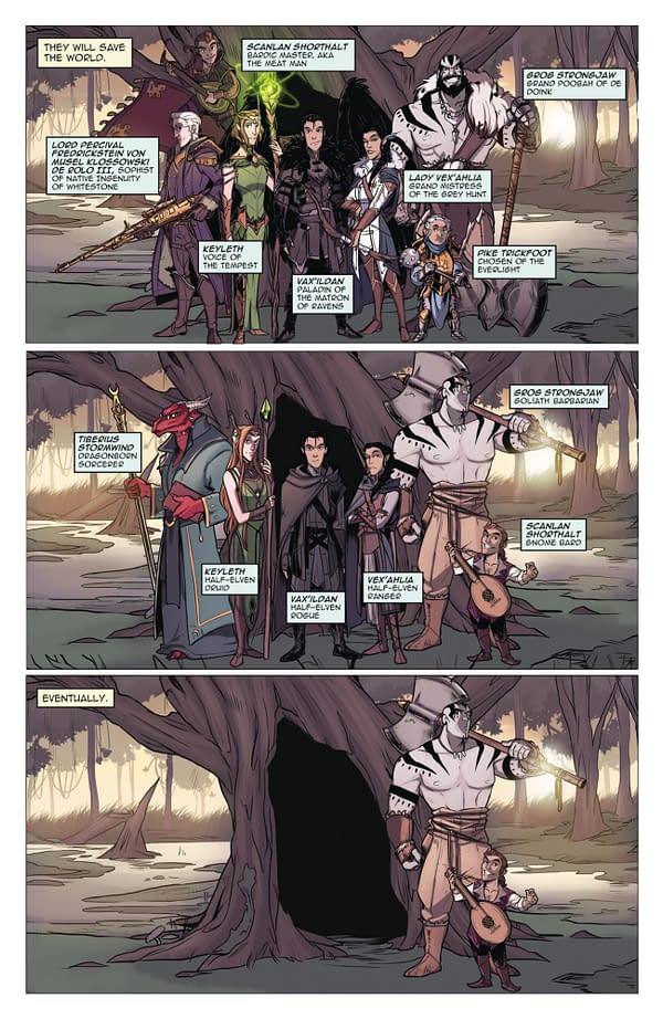 Interior preview page from CRITICAL ROLE: VOX MACHINA ORIGINS I #2 CHRIS NORTHROP COVER