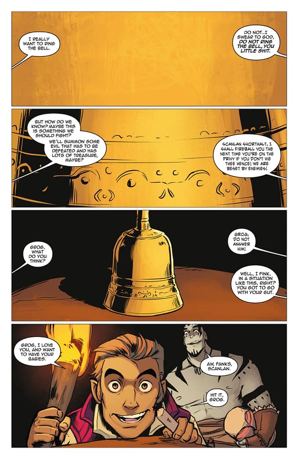 Interior preview page from CRITICAL ROLE: VOX MACHINA ORIGINS I #2 CHRIS NORTHROP COVER