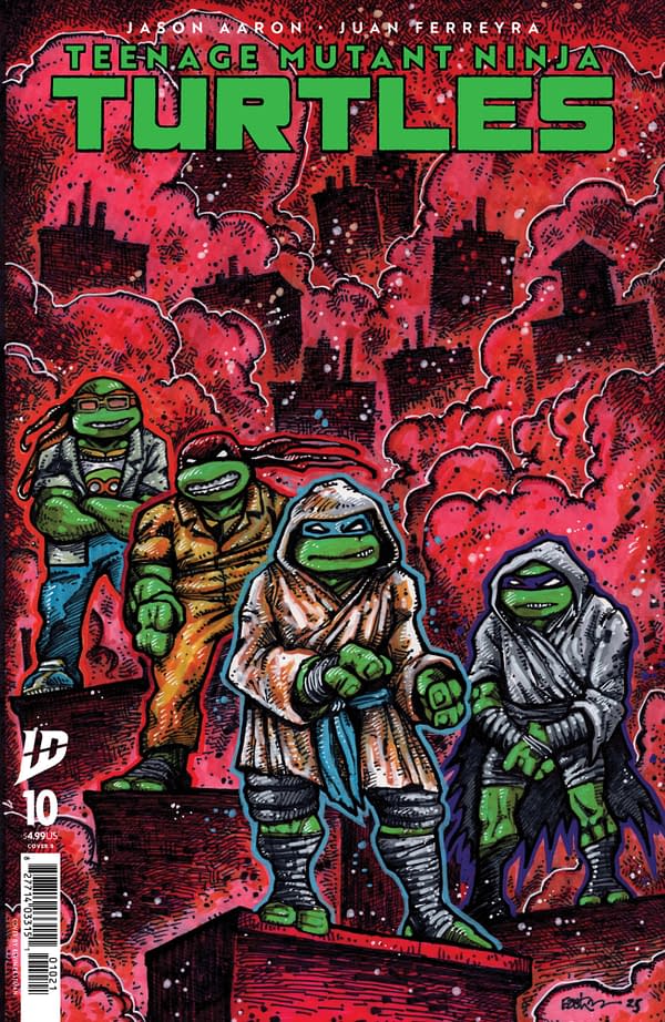 Cover image for Teenage Mutant Ninja Turtles #10 Variant B (Eastman)