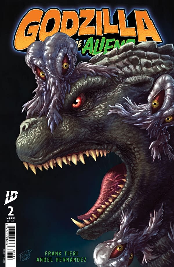 Cover image for GODZILLA: HERE THERE BE ALIENS #2 FERO PE COVER